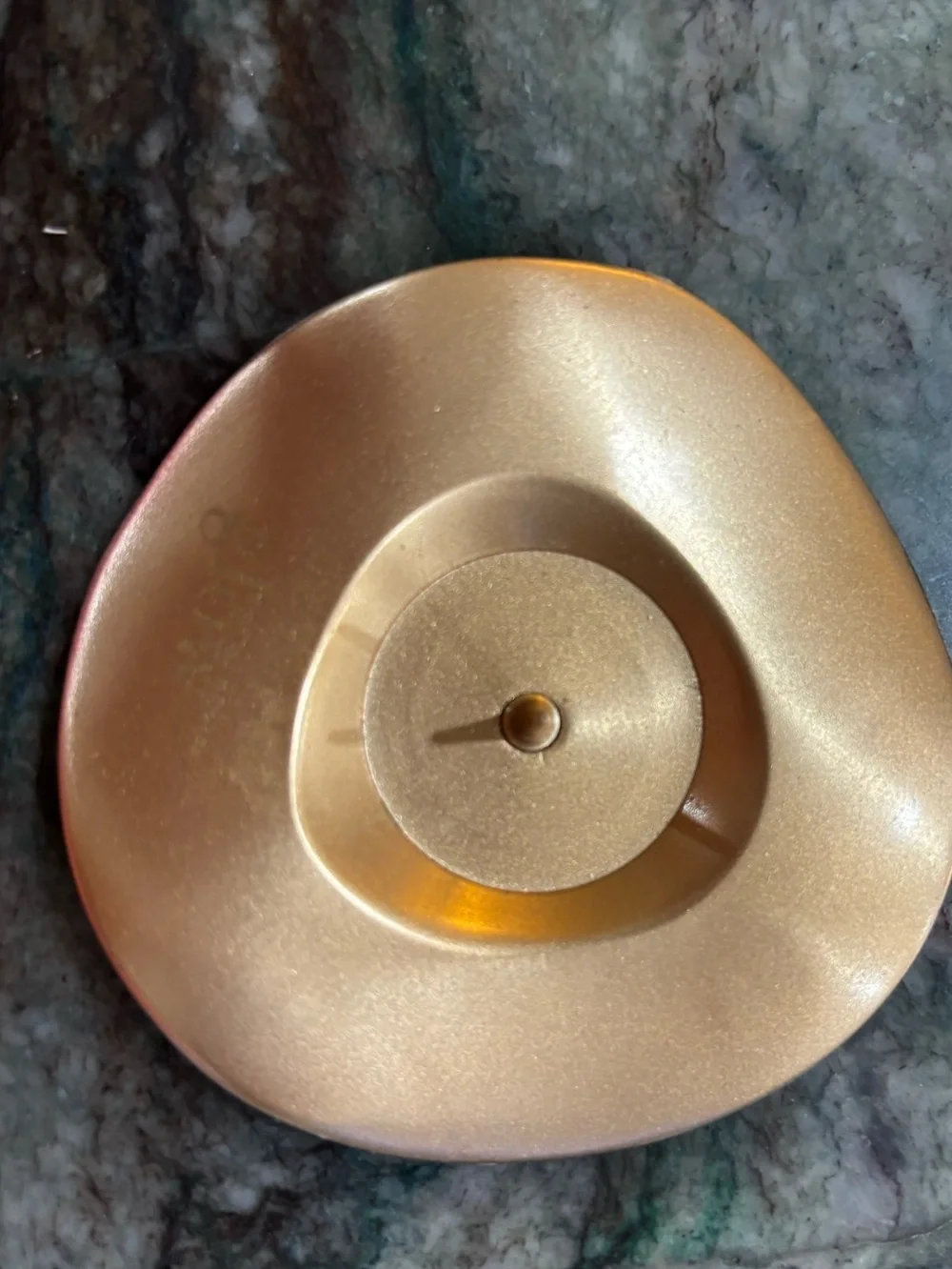 Mackenzie Childs GLO Metallic Gold Petal Candle Holder